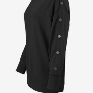 Cabi Snap-sleeve Sweatshirt